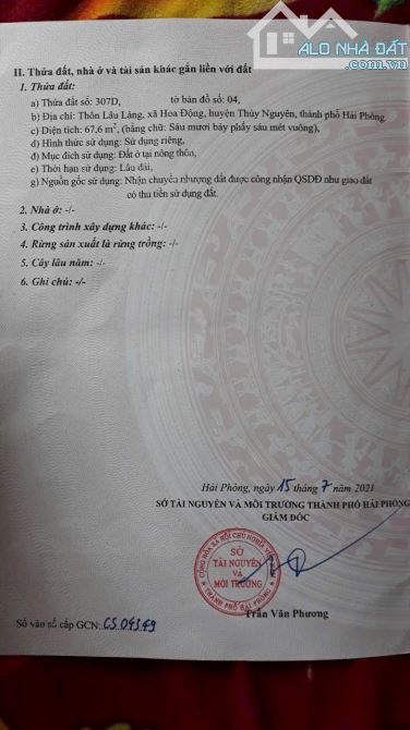 🌈🌈 Chính chủ gửi bán lô 67m2 Lâu Làng Hoa Động đường thông giá 1,7x tỷ.  - Diện tích 67m - 2