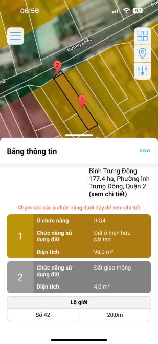 Bán đất mặt tiền đường 42 Bình Trưng Đông Quận 2 giá 11 tỷ - 2