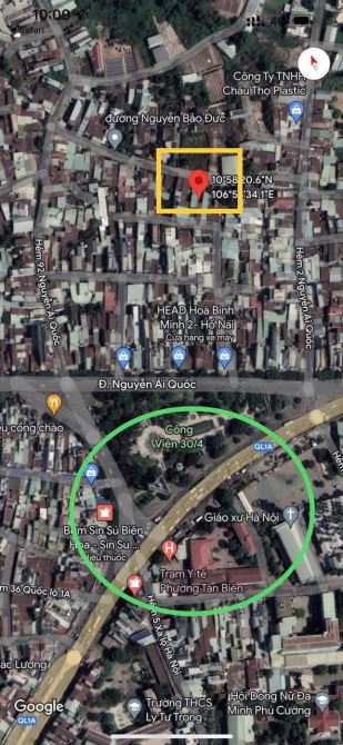 D193 Bán lô đất Ngang 6m trung tâm Cv 30/4 Hẻm Sao Mai P.Tân Biên .Tp Biên Hoà . _ - 2