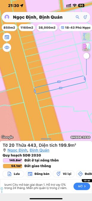 BÁN MẶT TIỀN TỈNH LỘ 761 KHU DÂN CƯ ĐÔNG KINH DOANH BUÔN BÁN 200M2(5MX40M) CHỈ 999 TRIỆU - 2