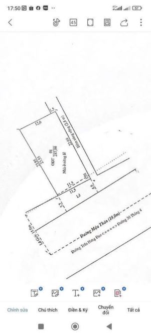 bán nhà mặt tiền đường mậu thân cần thơ, ngang 11.5m, dtsd 287m2 thổ cư full giá 45 tỷ - 2
