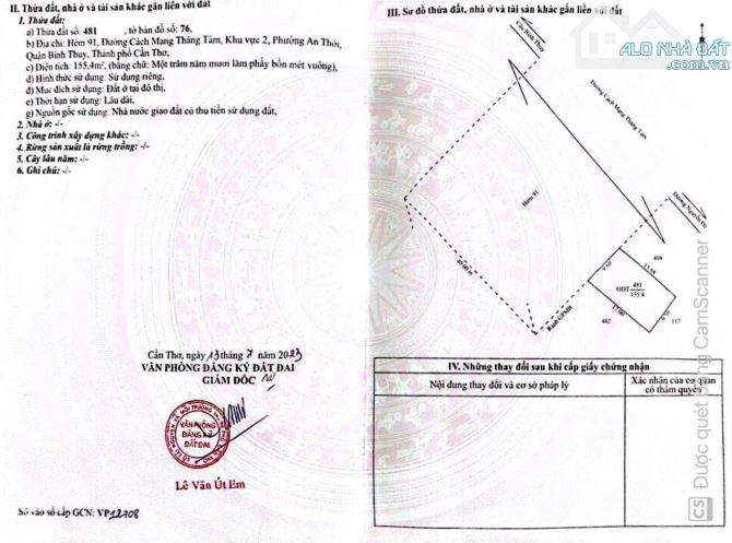 Bán nền đẹp mặt tiền lộ mới 40m thông từ CMT8 tới nguyễn văn linh, an thới, bình thuỷ - 3