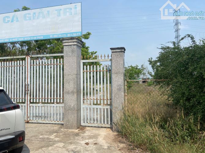 Cần bán đất mặt tiền đường bê tông view kênh nước thoáng mát 1/ Basa xãPhước Thạnh 10.838m - 1