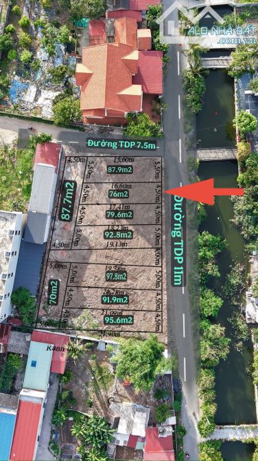 76m2 Hải Thành 2, Dương Kinh đường view kênh - 1