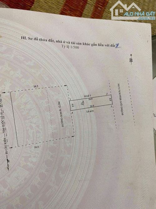 Bán 2 lô liền kề mặt Quốc lộ 10 Đông Sơn vị trí thuận tiện kinh doanh giá siêu tốt 2x triệ - 2