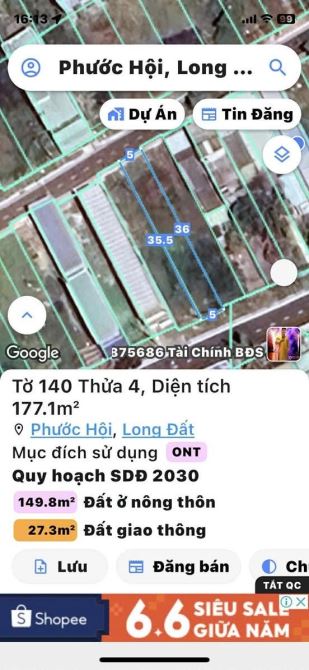 CHÚ TÔI KẸT TIỀN CẦN THANH LÝ BÁN ĐẤT NGAY TRƯƠNG HỌC LỘC AN LONG ĐẤT, BRVT - 2