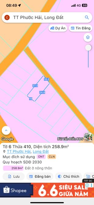 CƠ HỘI ĐẦU TƯ VÀ AN CƯ TẠI PHƯỚC HẢI 🌟 📍 Thị trấn Phước Hải – Gần hồ Sở Bông, view núi t - 3