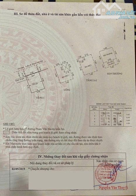 BÁN NHÀ GÓC 2 MẶT HẺM XE HƠI PHẠM VĂN HAI 5TẦNG NGAY CHỢ PHẠM VĂN HAI CHỈ 6,8 tỷ - 4