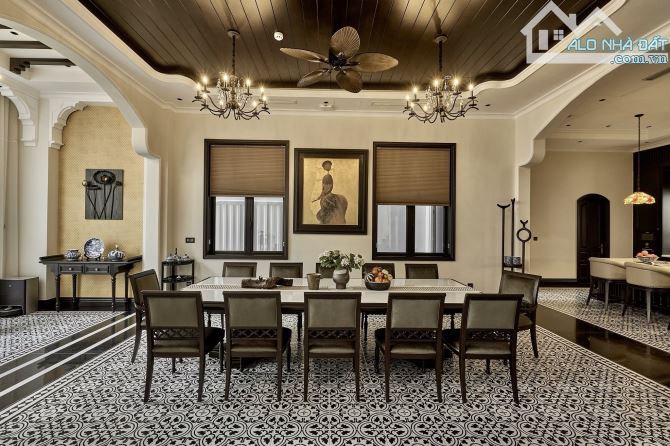 BIỆT THỰ SIÊU SANG CAO BÁ QUÁT – 420M² ĐẤT – 5 TẦNG + 1 HẦM – NỘI THẤT INDOCHINE ĐẲNG CẤP - 6