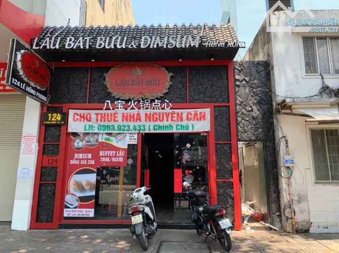 GÓC ngã 4 Lê Hồng Phong - Nguyễn Trãi, Q.5, 6.2x19m, HD thuê 2500$, 59 tỷ