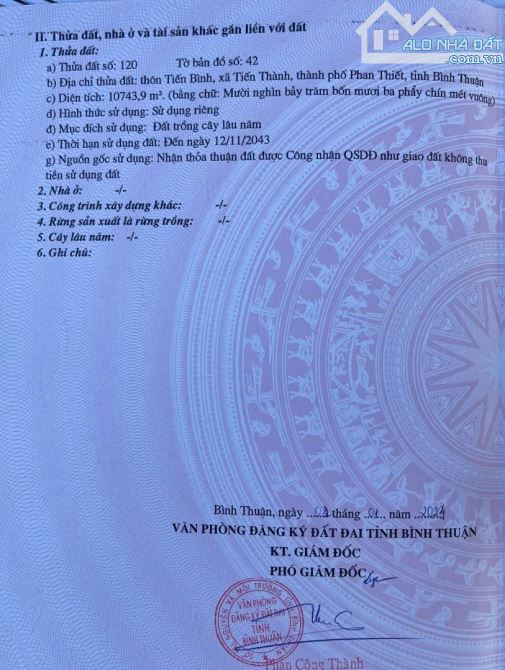 Cần sang nhượng khu đất gần 2ha, mặt tiền đường lớn TP Phan Thiết