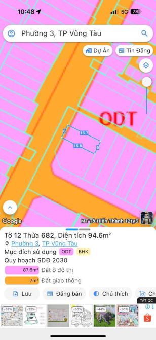 📍 BÁN ĐẤT HẺM Ô TÔ ĐƯỜNG TRƯƠNG CÔNG ĐỊNH – P.3 – TP. VŨNG TÀU - 1