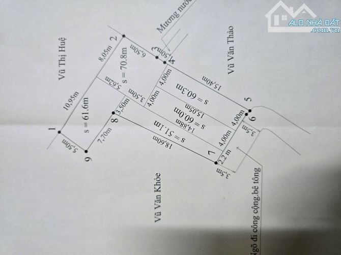 ✅Đất Hà Đậu, Hồng Phong, rẻ nhất khu vực. 303m2. Giá 12tr/m - 1