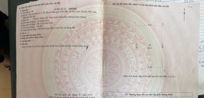 Cần bán gấp – siêu phẩm đất tái định cư có 102 tại trung tâm xã Mê Linh – Hà Nội - 3