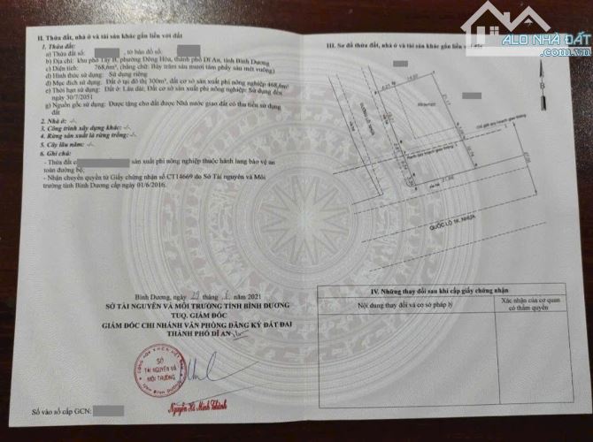 Đất mặt tiền đường Quốc Lộ 1K, phường Đông Hòa, Tp Dĩ An. 80 tỷ - 6