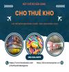 🎉 CHO THUÊ KHO CHỨA HÀNG CHUẨN CHO NGÀNH BÁNH KẸO – SẴN SÀNG CHO MÙA CAO ĐIỂM 🎉