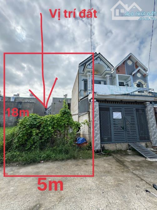 Bán đất 90m2 SHR,Thổ cư gần trường THCS Tân An (P.Hoá An) - 1