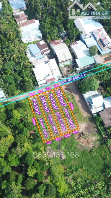 Bán 4 Lô Đất F0 Liền Kề Đường An Sơn 19, Thuận An, Cách Sông SG chỉ 300m - 1