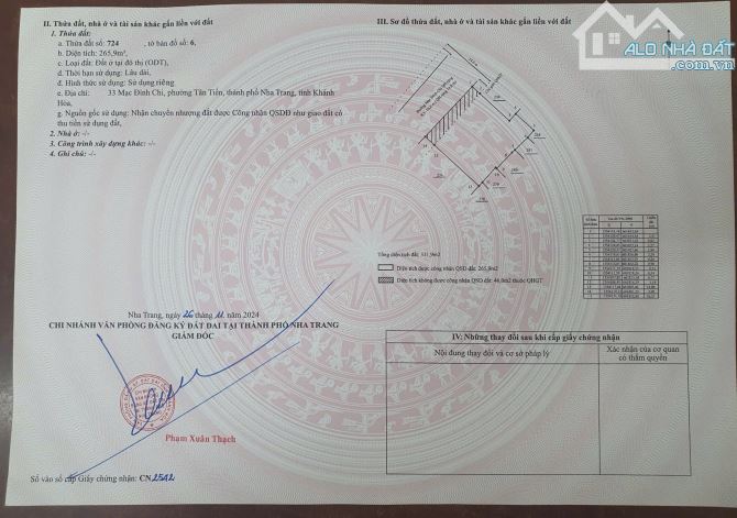 BÁN LÔ ĐẤT SIÊU VIP ĐƯỜNG MẠC ĐINH CHI, TÂN TIẾN, TP NHA TRANG 311m2 GIÁ 42 tỷ - 1