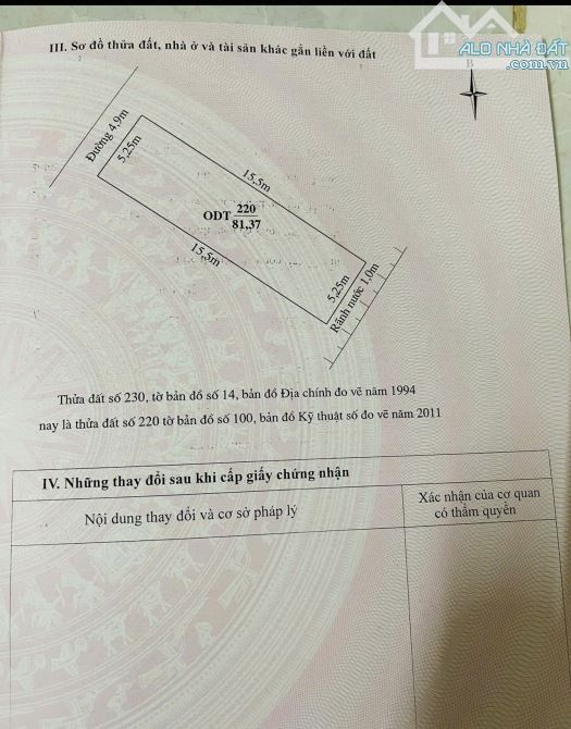 Bán đất tặng nhà cấp 4 Ngõ Hải Thượng Lãn Ông, Phường Đông vệ, Thanh Hoá 81m2, rộng 5.25m - 1