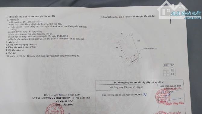 Bán 2500m2 đất mặt tiền đường nhựa phú tự - 2