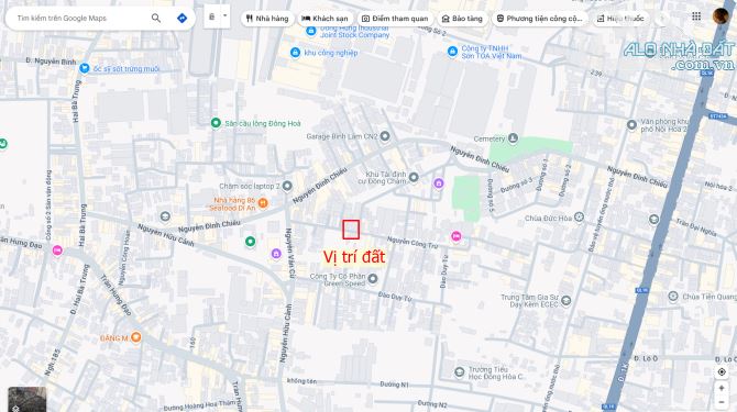 Bán đất 4.4x23.8m, mặt tiền Nguyễn Công Trứ p. Đông Hòa gần trường cấp 1,2 - 3