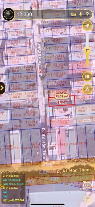 ĐI TRƯỚC ĐÓN ĐẦU CẦU PHÚ KIỂNG LÔ ĐẤT ĐẸP HÒN THƠM, HÒN NGHÊ 1.35 TỶ - 4