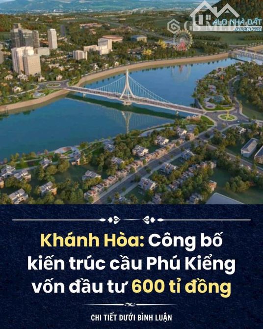 ĐI TRƯỚC ĐÓN ĐẦU CẦU PHÚ KIỂNG LÔ ĐẤT ĐẸP HÒN THƠM, HÒN NGHÊ 1.35 TỶ - 5