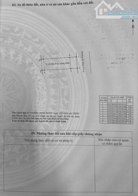 Bán lô 2 lô đất đường B3 KDC Hòn Thơm - Thôn Xuân Ngọc - Xã Vĩnh Ngọc - TP. Nha Trang - 7