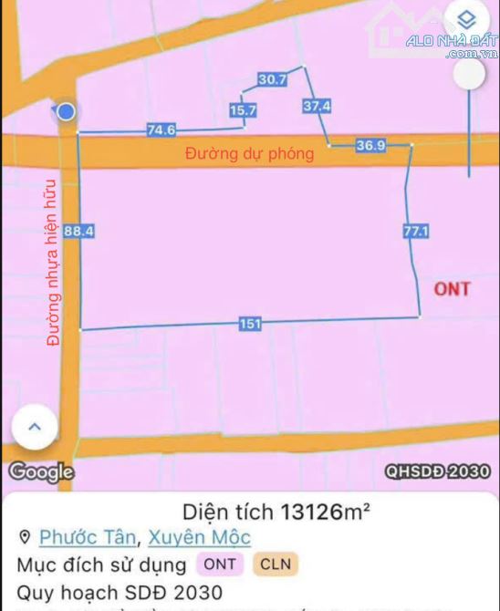 LÔ ĐẤT ĐẸP HƠN 1 MẪU LIỀN KỀ CAO TỐC, SẴN THỔ CƯ, KHU DÂN CƯ ĐÔNG, GẦN CHỢ VÀ TỈNH LỘ 328