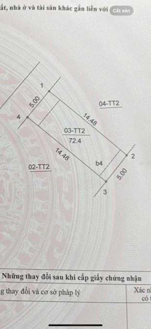 KDT AO SÀO 72M MT5M 4 TẦNG VỈA HÈ OTO TRÁNH GARA GIÁ SIÊU HỜI 269TR/m CẦN BÁN GẤP - 1