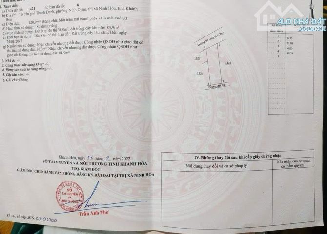Bán đất biển Dốc Lết Ninh Diêm Ninh Hoà gần biển giá 1,x tỷ - 1