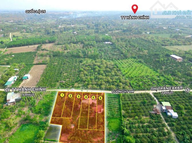❌❌ CẮT LỖ _ Đất trung tâm hành chính Eakar 519m2 tc70 chỉ 290 triệu - 2