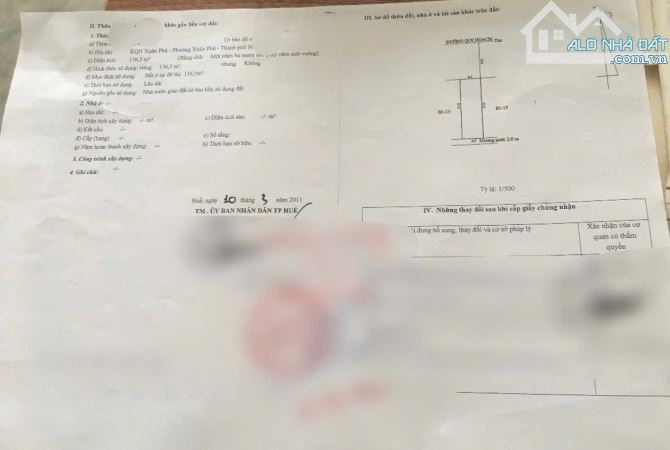 ĐẤT NỀN MẶT TIỀN HOÀNG LANH - TẶNG NHÀ KHO - P XUÂN PHÚ - TP HUẾ - 8
