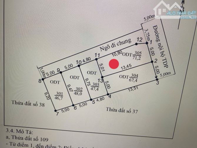 Lô Góc F0 ngõ 78 Tư Thuỷ - Hoà Nghĩa 71,2m2 Giá 1 tỷ 7xx