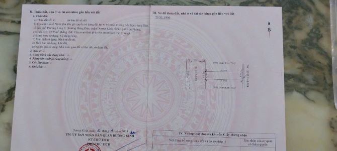 Bán lô N4 - 6  khu đấu giá Trung tâm phường Hưng Đạo, Dương Kinh, Hải Phòng