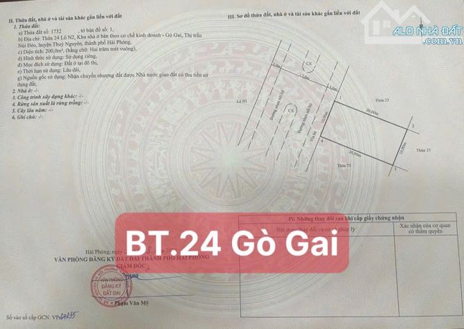 ❌Duy Nhất 1 lô Biệt Thự vị trí đẹp  Tại Khu Đô Thị Gò Gai- Thuỷ Nguyên- HP