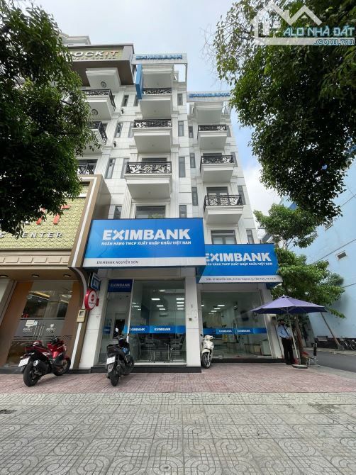 bán toà nhà mặt tiền nguyễn sơn, tân phú dt:8x25 kc:5 tầng hdt:150tr/tháng giá: 57 tỷ - 2