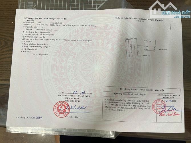 💥💥💥 Chính chủ gửi bán Lô Mặt Đường Thôn Đường Đá, Hoa Động, 101m2, Giá LH 💥💥💥 - 2