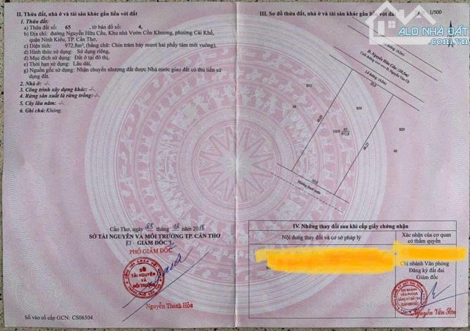 Nền biệt thự 30 tỷ 972 m2 đường Nguyễn Hữu Cầu, Cồn Khương, TP Cần Thơ - 4