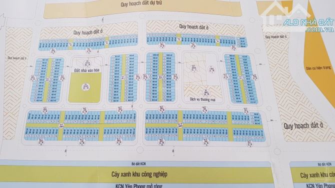 BÁN ĐẤT DỰ ÁN DŨNG LIỆT GREEN CITY CẠNH KCN YÊN PHONG MỞ RỘNG - 100M2 - 2,5 TỶ - 5