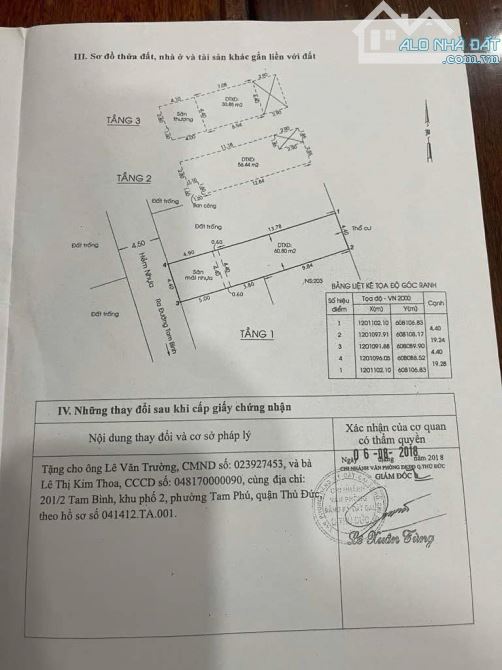 Bán Nhà Đường Tam Bình 85m2 4 Tầng Ngang 4,4m Dài 19m Hẻm Xe Hơi Chỉ 7,5 Tỷ - 5