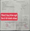 Bán đất tuyến 2 Quý Kim, Đồ Sơn, 76m2, mt 4,2m giá 1650