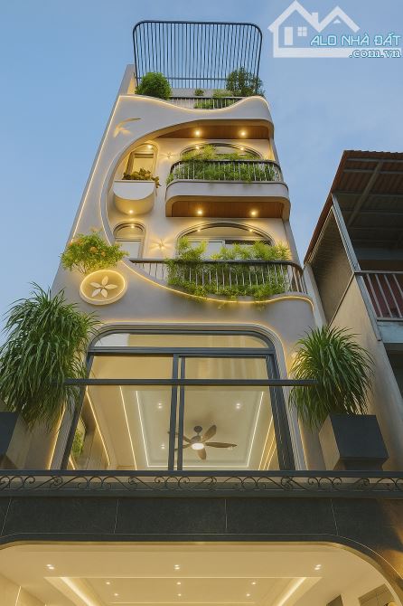 Bán nhà 5 tầng đẹp, 5 phòng, hẻm ô tô Phạm Văn Chiêu, gần chợ Thạch Đà, chỉ 8 tỷ nhỉnh