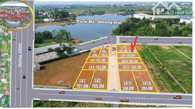 Cần bán 104,4m2 đất ở, mặt tiền 6.19m 2.5ty tại Hoà Thạch, Quốc Oai.