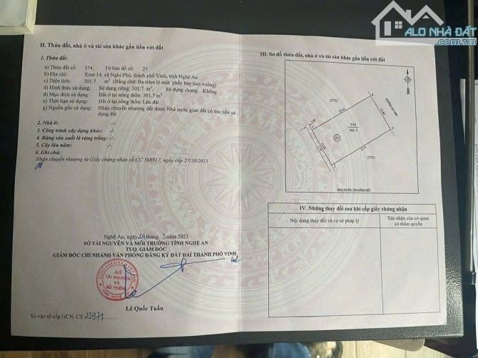 BÁN ĐẤT BIỆT THỰ ĐẸP ĐƯỜNG 24 M NGHI PHÚ