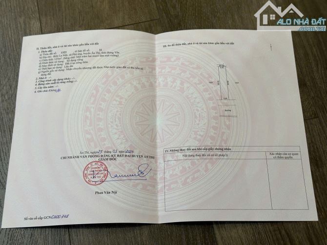 BÁN ĐẤT ĐẤU GIÁ PHÙ ỦNG ÂN THI HƯNG YÊN 125M2 , GIÁ 25TR/M2