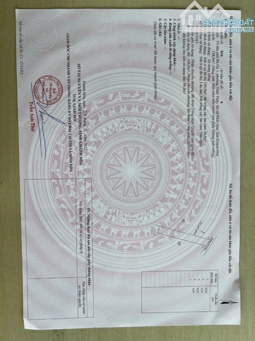 Bán lô đất phường ninh thủy ninh hòa cách biển dốc lết 700m diện tích 148m2 giá 1 tỉ 500tr