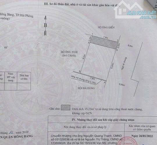 Bán đất ngõ 350 Đường Hà Nội, Sở Dầu, Hồng Bàng, Hải Phòng. 70m2- 4,2 tỷ