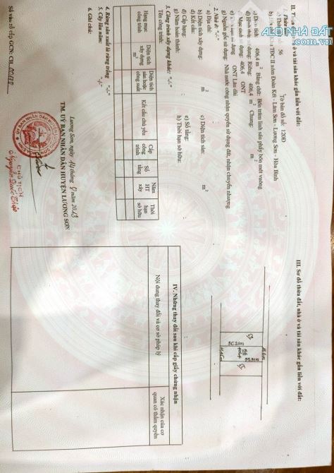 Cần bán nhanh lô đất full thổ cư tại Lâm Sơn - Lương Sơn DT 407m2, giá chỉ 3,8 tỷ - 1